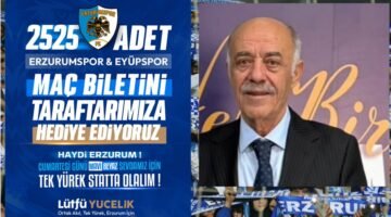 YÜCELİK’TEN  2525 ADET SEMBOLİK BİLET!