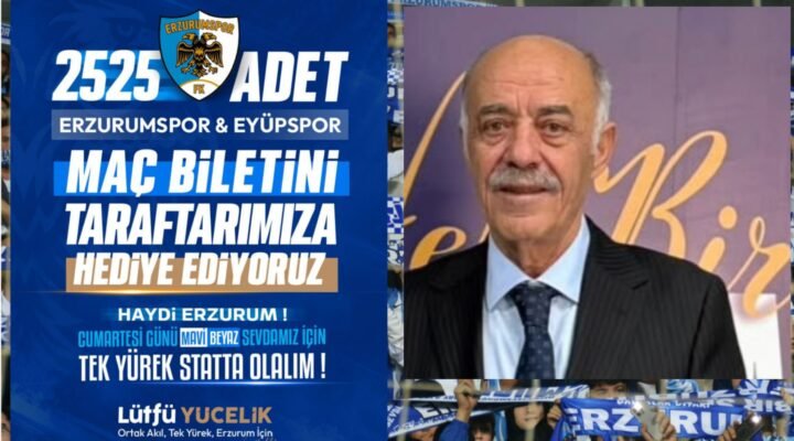 YÜCELİK’TEN  2525 ADET SEMBOLİK BİLET!